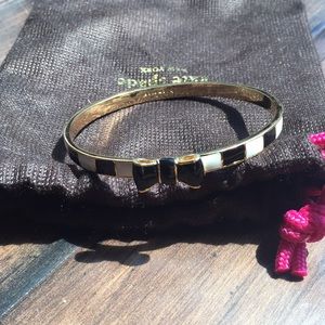 Kate Spade bow striped bangle